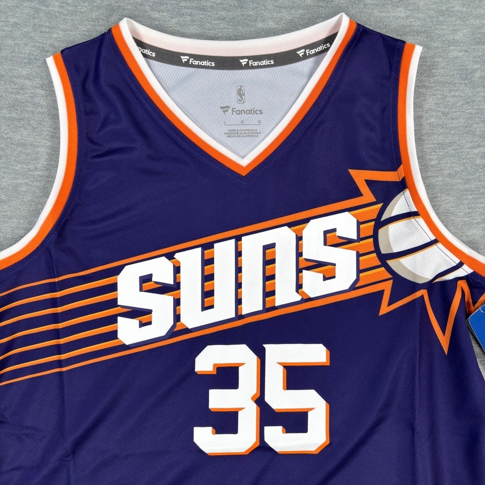 Fanatics NBA Phoenix Suns Kevin Durant 35 Jersey Purple kids Large New - Picture 5 of 13